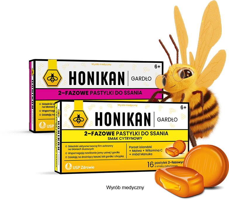 Produkt: HONIKAN GARDŁO 2-FAZOWE PASTYLKI DO SSANIA